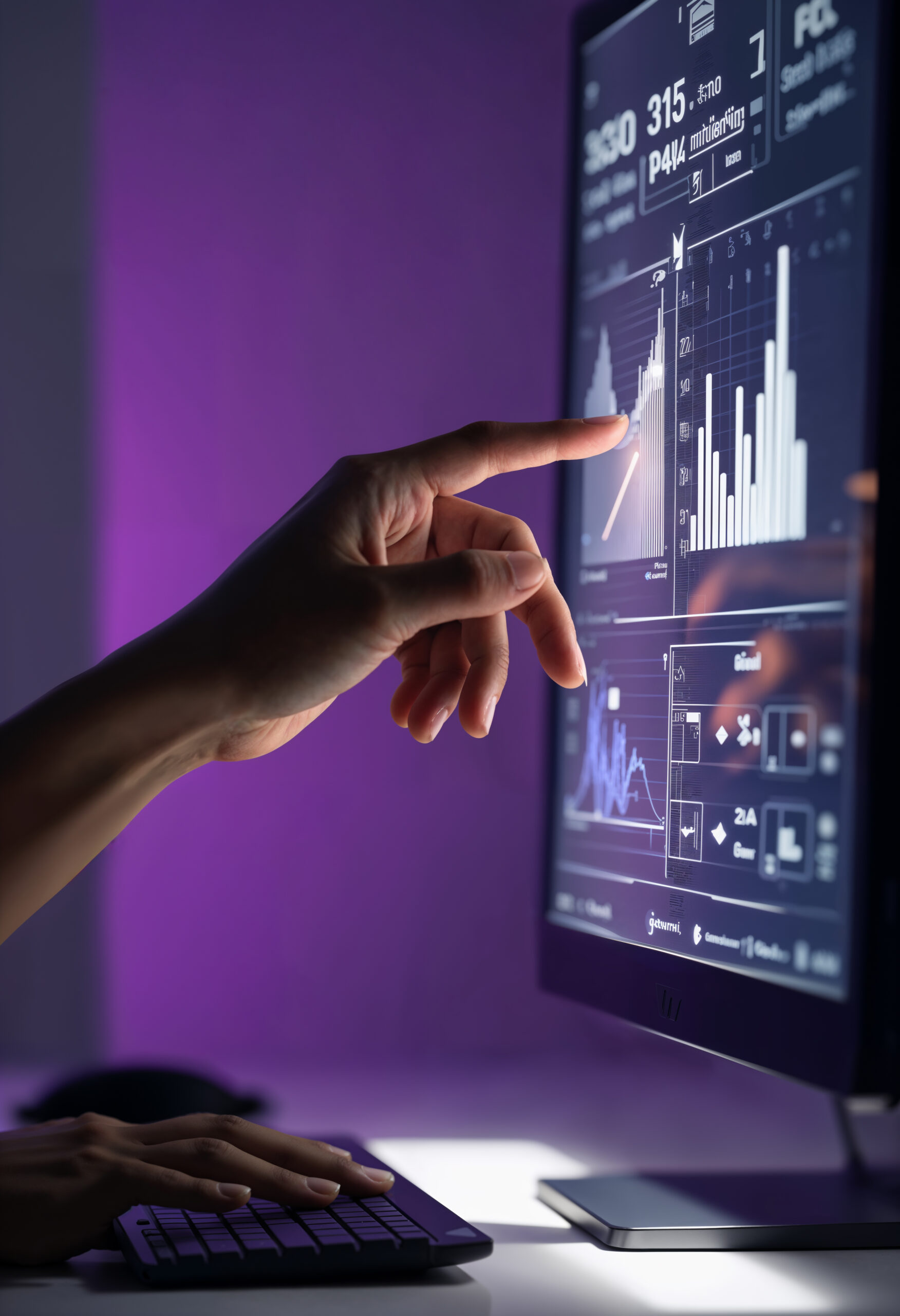 technology concept with futuristic element